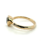 The Fairmined Low Set Oval Montana Sapphire Carved Solitaire (Ready to ship in size 7)