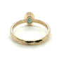 The Fairmined Low Set Oval Montana Sapphire Carved Solitaire (Ready to ship in size 7)