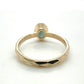 The Fairmined Low Set Oval Montana Sapphire Carved Solitaire (Ready to ship in size 7)