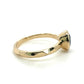 The Fairmined Low Set Oval Montana Sapphire Carved Solitaire (Ready to ship in size 7)