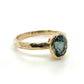 The Fairmined Low Set Oval Montana Sapphire Carved Solitaire (Ready to ship in size 7)