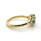 The Fairmined Diamond and Montana Sapphire Three-Stone Ring (Ready to ship in size 6.75)