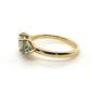 The Fairmined Diamond and Montana Sapphire Three-Stone Ring (Ready to ship in size 6.75)