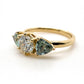 The Fairmined Diamond and Montana Sapphire Three-Stone Ring (Ready to ship in size 6.75)