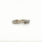 The Notched Mokume Gane White Gold Strata Band Diamonds (Ready to ship in 2.25mm - 3.5mm width size 6)