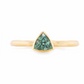 The Montana Sapphire Trillion-Cut Carved Solitaire (Ready to ship in size 7)