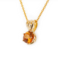The Quebec Garnet Pendant Yellow Gold