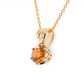 The Quebec Garnet Pendant Yellow Gold
