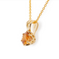 The Quebec Garnet Pendant Yellow Gold