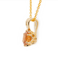 The Quebec Garnet Pendant Yellow Gold