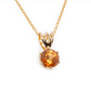 The Quebec Garnet Pendant Yellow Gold