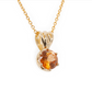 The Quebec Garnet Pendant Yellow Gold