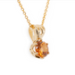The Quebec Garnet Pendant Yellow Gold