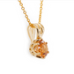 The Quebec Garnet Pendant Yellow Gold