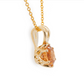 The Quebec Garnet Pendant Yellow Gold