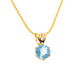 The Namibian Aquamarine Pendant Yellow Gold