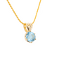 The Namibian Aquamarine Pendant Yellow Gold