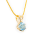 The Namibian Aquamarine Pendant Yellow Gold