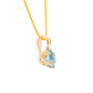 The Namibian Aquamarine Pendant Yellow Gold