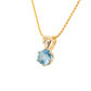 The Namibian Aquamarine Pendant Yellow Gold