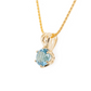 The Namibian Aquamarine Pendant Yellow Gold