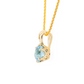 The Namibian Aquamarine Pendant Yellow Gold