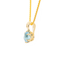 The Namibian Aquamarine Pendant Yellow Gold