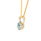 The Namibian Aquamarine Pendant Yellow Gold