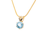 The Namibian Aquamarine Pendant Yellow Gold