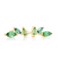 The Falling Leaves Studs Yellow Gold