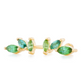 The Falling Leaves Studs Yellow Gold