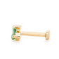 The Falling Leaves Studs Yellow Gold