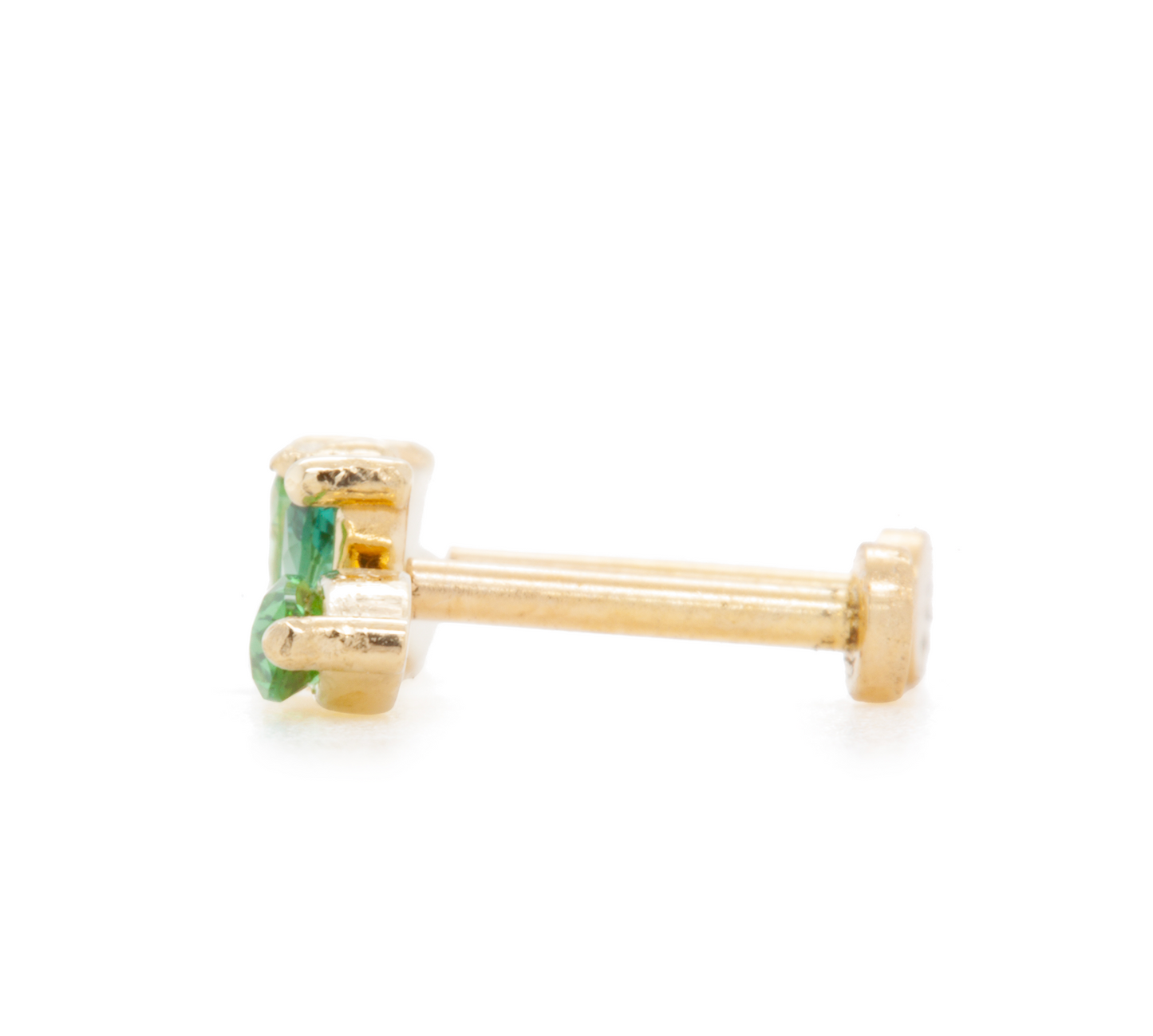 The Falling Leaves Studs Yellow Gold