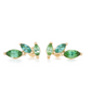 The Falling Leaves Studs Yellow Gold