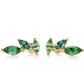 The Falling Leaves Studs Yellow Gold