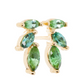The Falling Leaves Studs Yellow Gold