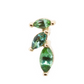 The Falling Leaves Studs Yellow Gold
