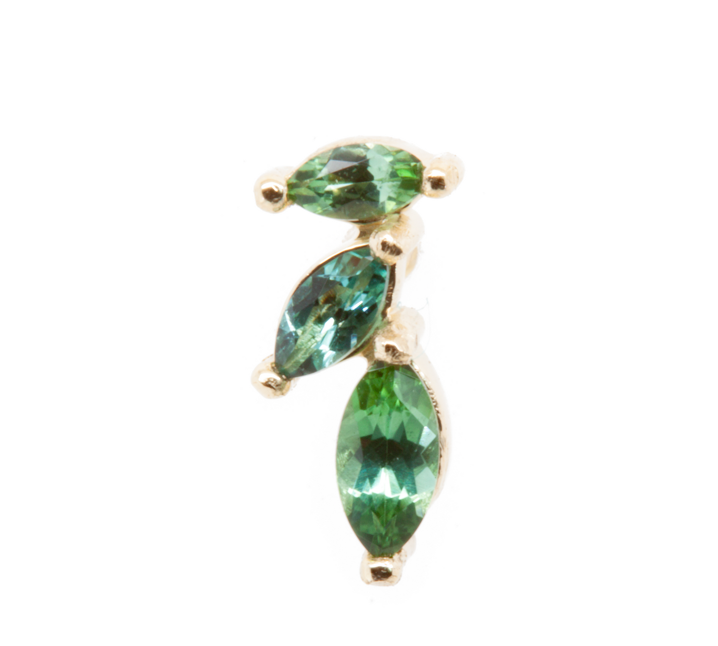 The Falling Leaves Studs Yellow Gold