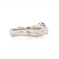 The Sapphire Mokume Notched Solitaire (Ready to Ship in Size 5)