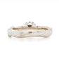 The Sapphire Mokume Notched Solitaire (Ready to Ship in Size 5)