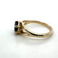 The Fairmined Split Shank MOYO Sapphire Solitaire (Ready to ship in size 6.5)