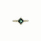 The Sapphire Princess-Cut Low Set Solitaire (Ready to ship in size 6.5)
