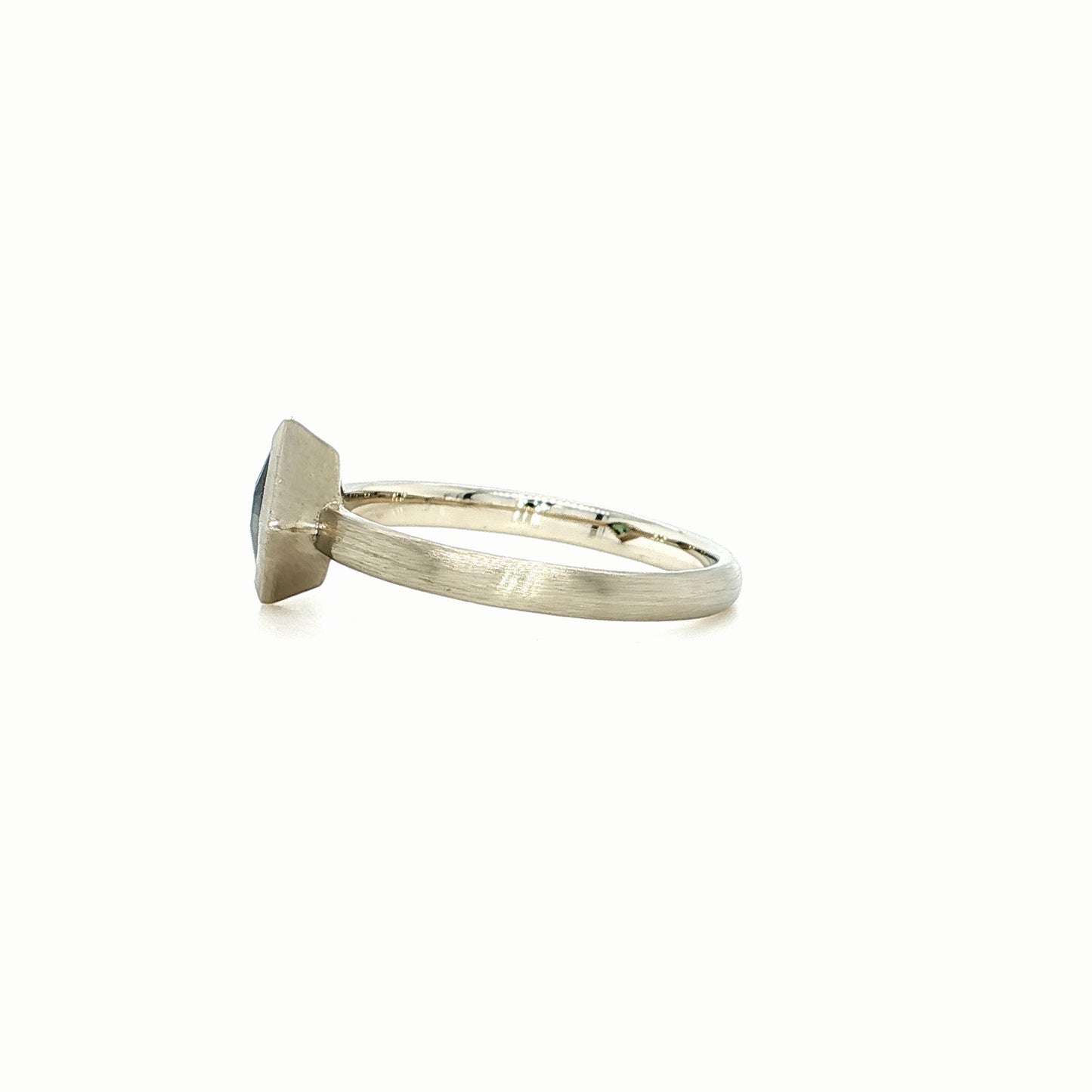 The Sapphire Princess-Cut Low Set Solitaire (Ready to ship in size 6.5)