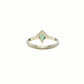 The Sapphire Princess-Cut Low Set Solitaire (Ready to ship in size 6.5)