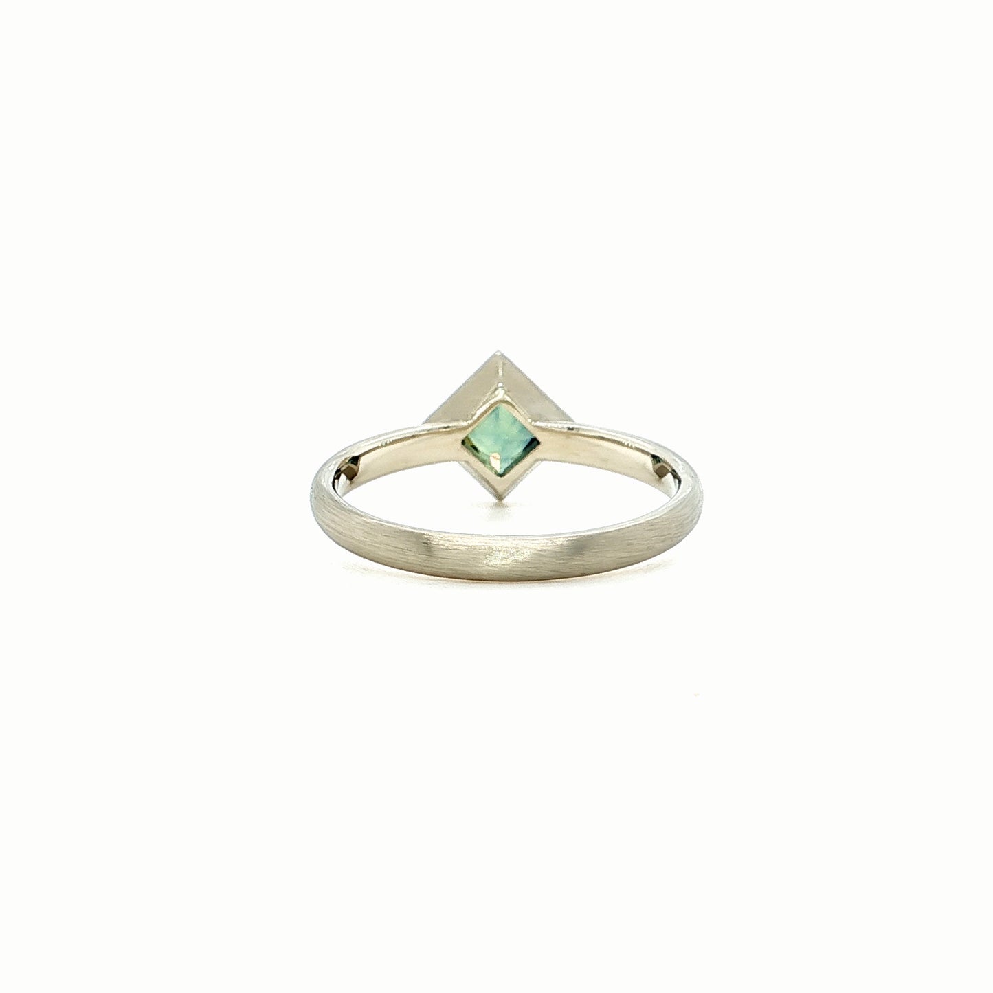 The Sapphire Princess-Cut Low Set Solitaire (Ready to ship in size 6.5)