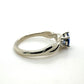 The Fairmined Sri Lankan Sapphire and Diamond Three-Stone Twist Ring (Ready to ship in size 6.25)