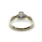 The Fairmined Sri Lankan Sapphire and Diamond Three-Stone Twist Ring (Ready to ship in size 6.25)