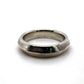 The Bi-Metal Mokume Gane White Gold Knife Edge Band (Ready to ship in 5mm width size 8)