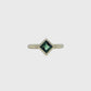 The Sapphire Princess-Cut Low Set Solitaire (Ready to ship in size 6.5)