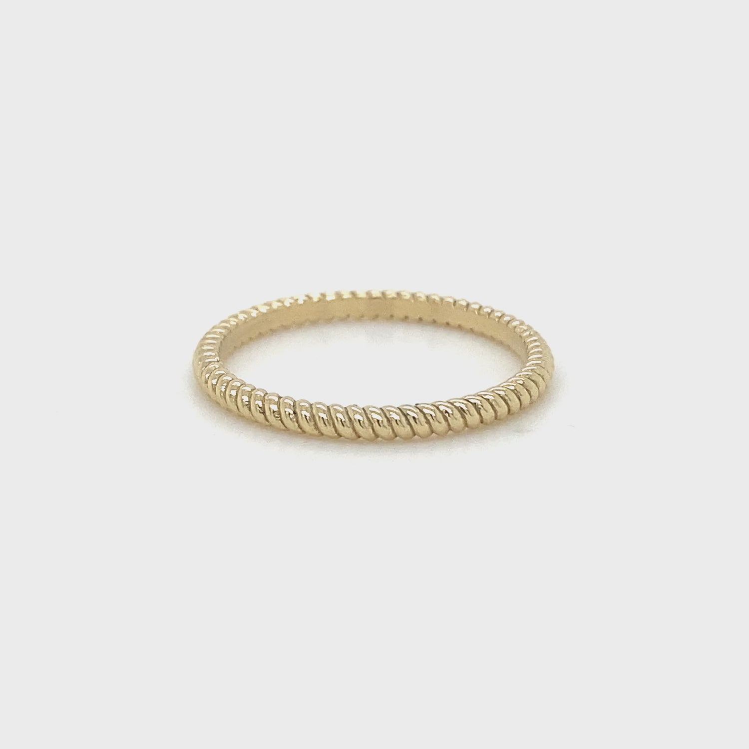 The Rope Band (Ready to ship in 14K Yellow size 7.5)